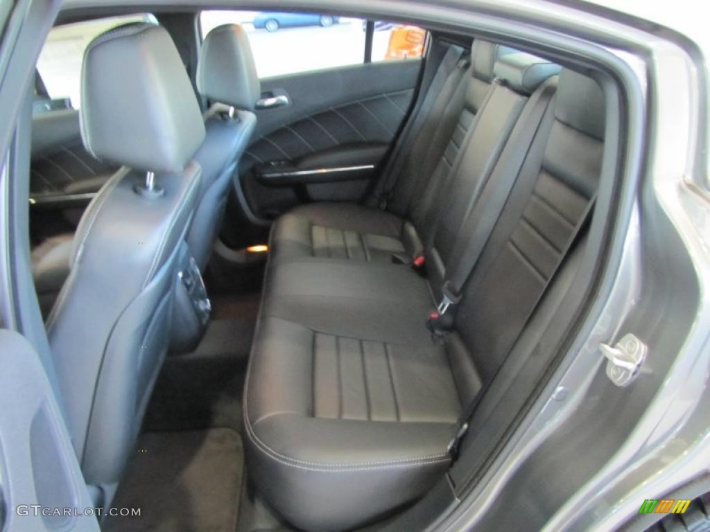 Black Interior 2011 Dodge Charger R/T Plus Photo #45236541