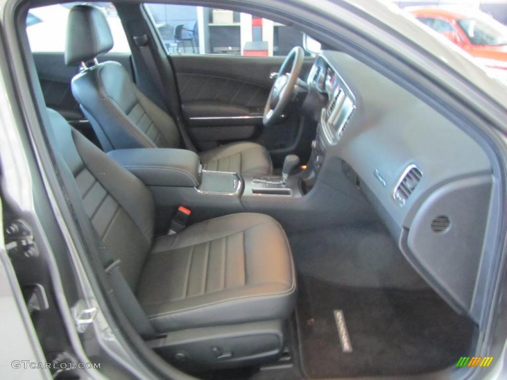 Black Interior 2011 Dodge Charger R/T Plus Photo #45236573