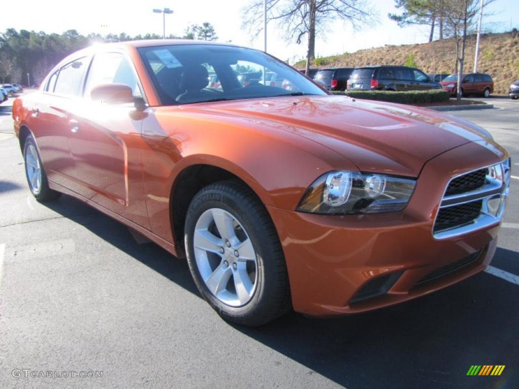 Toxic Orange Pearl 2011 Dodge Charger SE Exterior Photo #45237549