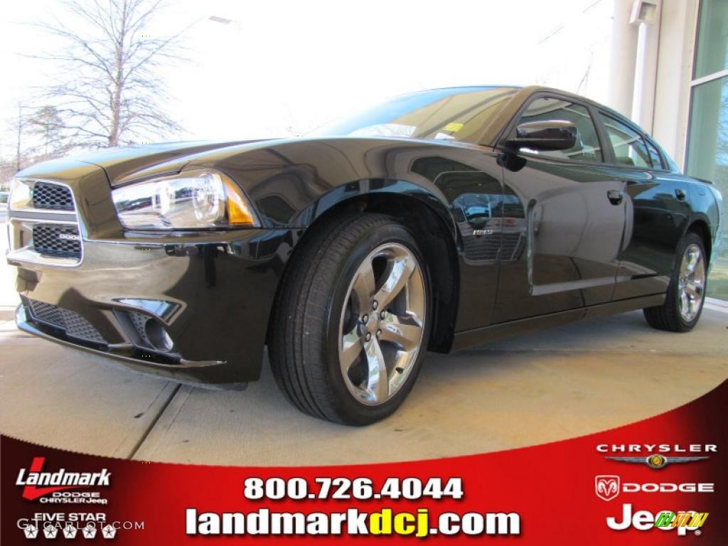 2011 Charger R/T Plus - Brilliant Black Crystal Pearl / Black photo #1