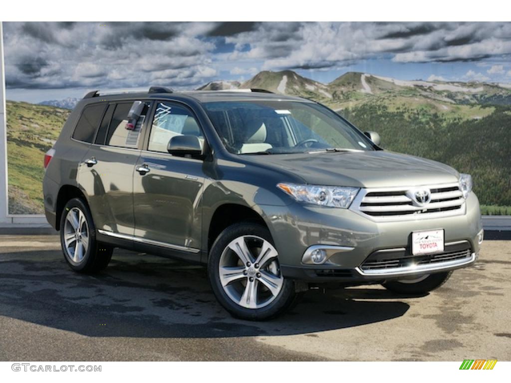 2011 Highlander Limited 4WD - Cypress Green Pearl / Ash photo #1