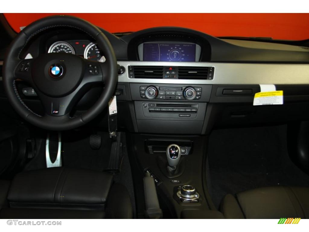 2011 BMW M3 Convertible Black Novillo Leather Dashboard Photo #45239265