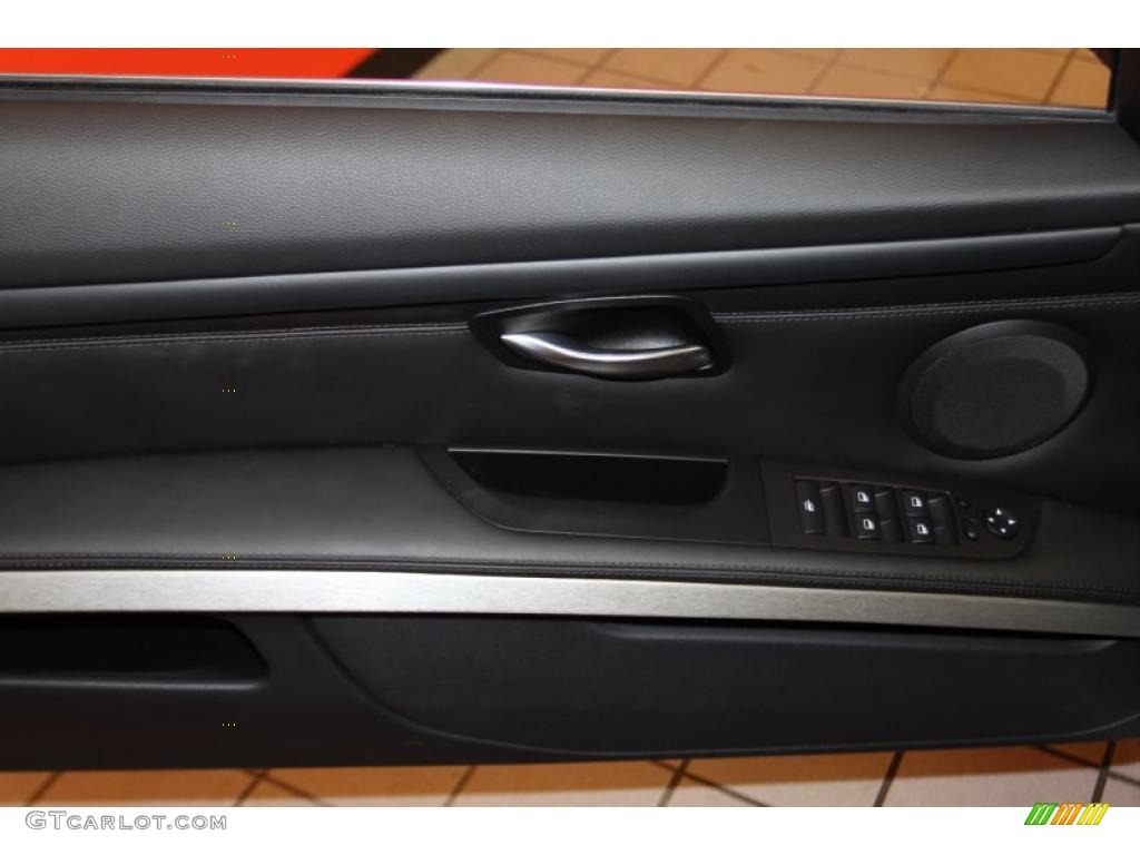 2011 BMW M3 Convertible Black Novillo Leather Door Panel Photo #45239281