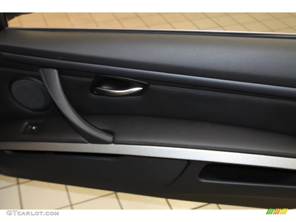 2011 BMW M3 Convertible Black Novillo Leather Door Panel Photo #45239528
