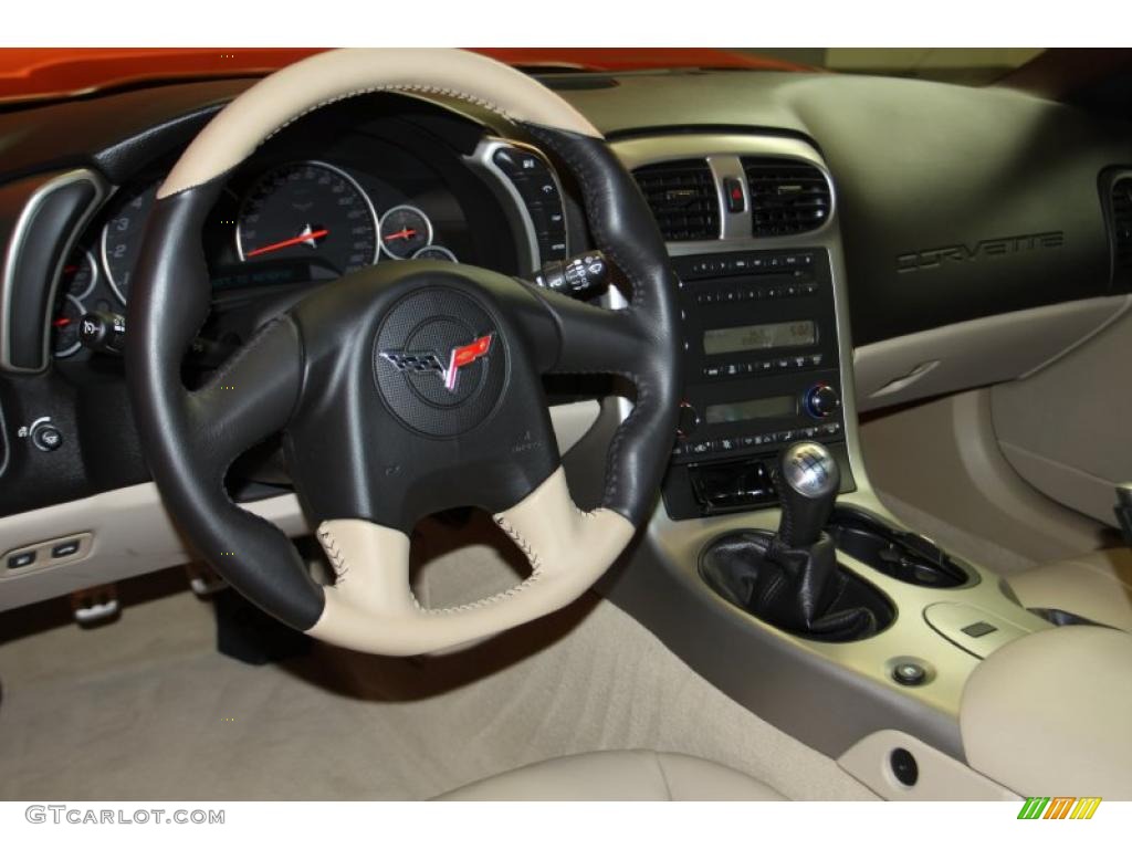 2005 Chevrolet Corvette Coupe Cashmere Dashboard Photo #45239625