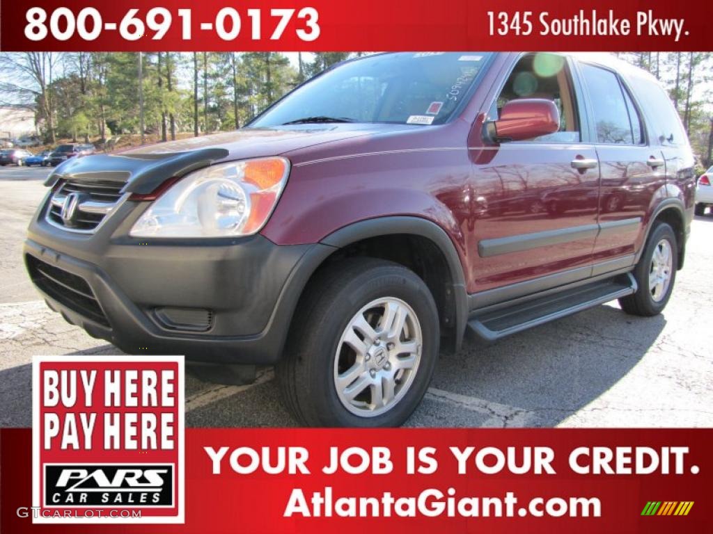 2003 CR-V EX 4WD - Chianti Red Pearl / Saddle photo #1
