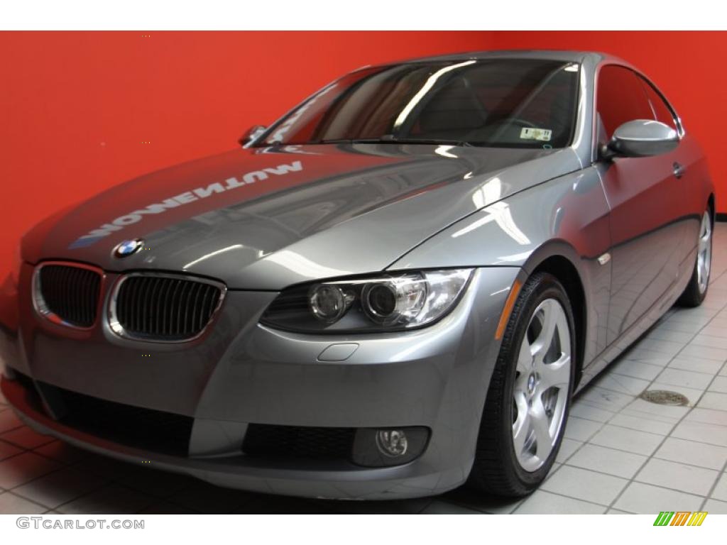 2008 3 Series 328i Coupe - Space Grey Metallic / Black photo #2