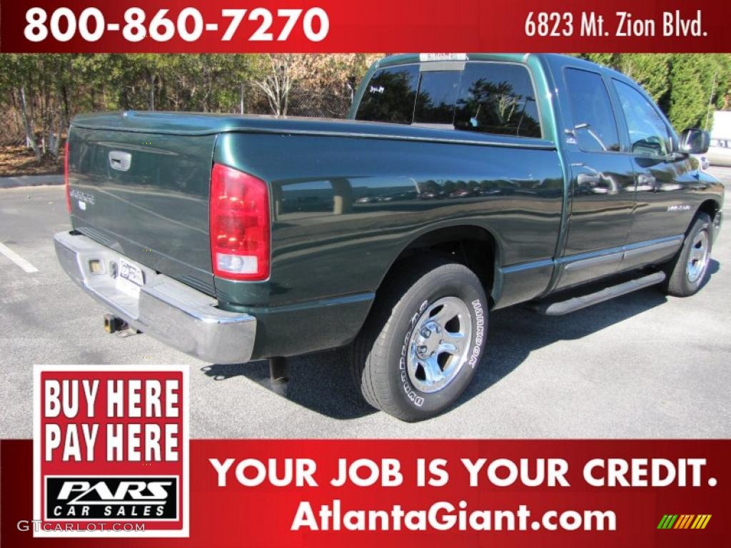 2002 Ram 1500 SLT Quad Cab - Forest Green Pearlcoat / Dark Slate Gray photo #3