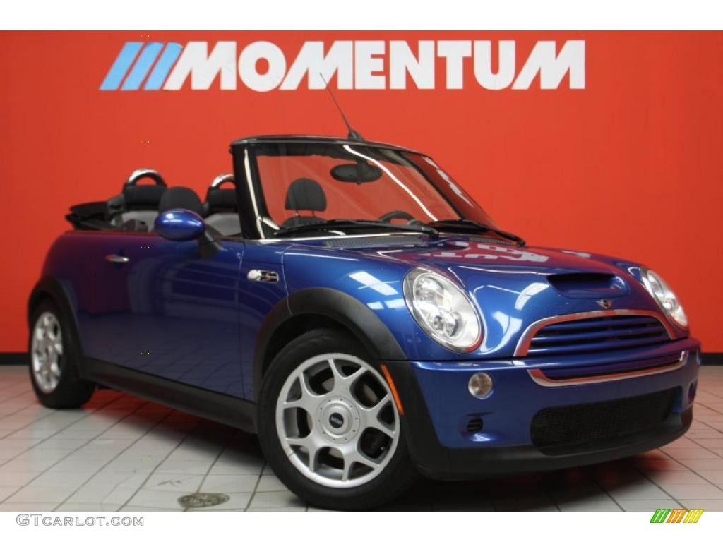 2006 Cooper S Convertible - Hyper Blue Metallic / Space Gray/Panther Black photo #1