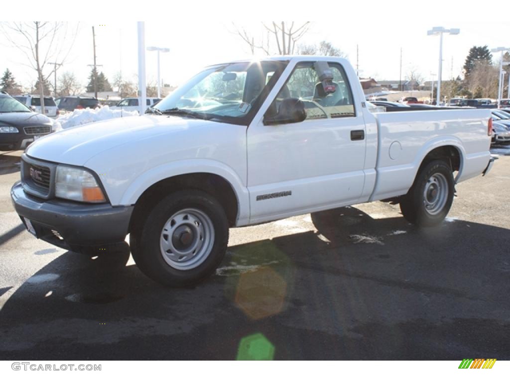 1998 Sonoma SL Regular Cab - Olympic White / Pewter photo #5