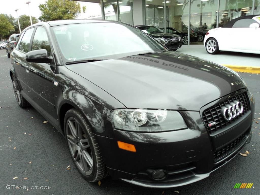 Lava Grey Pearl Effect 2008 Audi A3 2.0T Exterior Photo #45248552