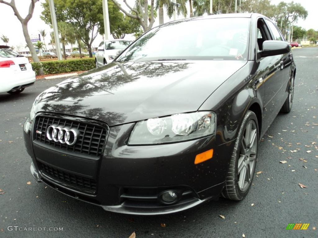 Lava Grey Pearl Effect 2008 Audi A3 2.0T Exterior Photo #45248628