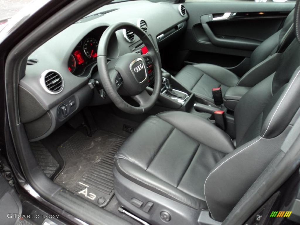 Black Interior 2008 Audi A3 2.0T Photo #45248644