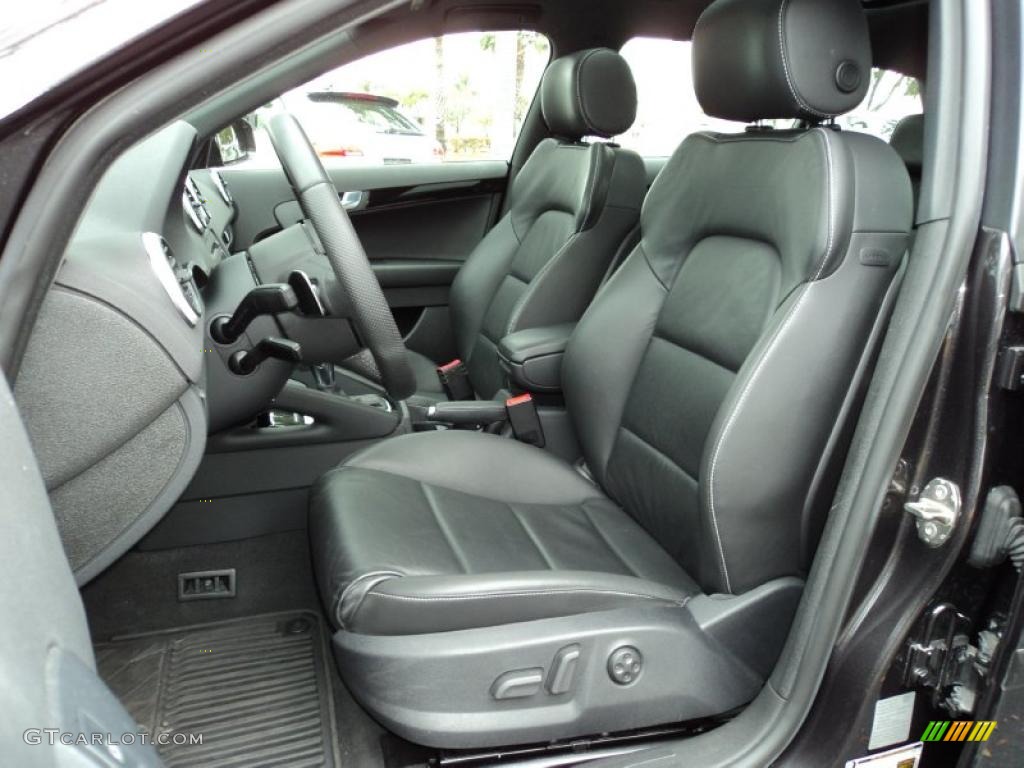 Black Interior 2008 Audi A3 2.0T Photo #45248812