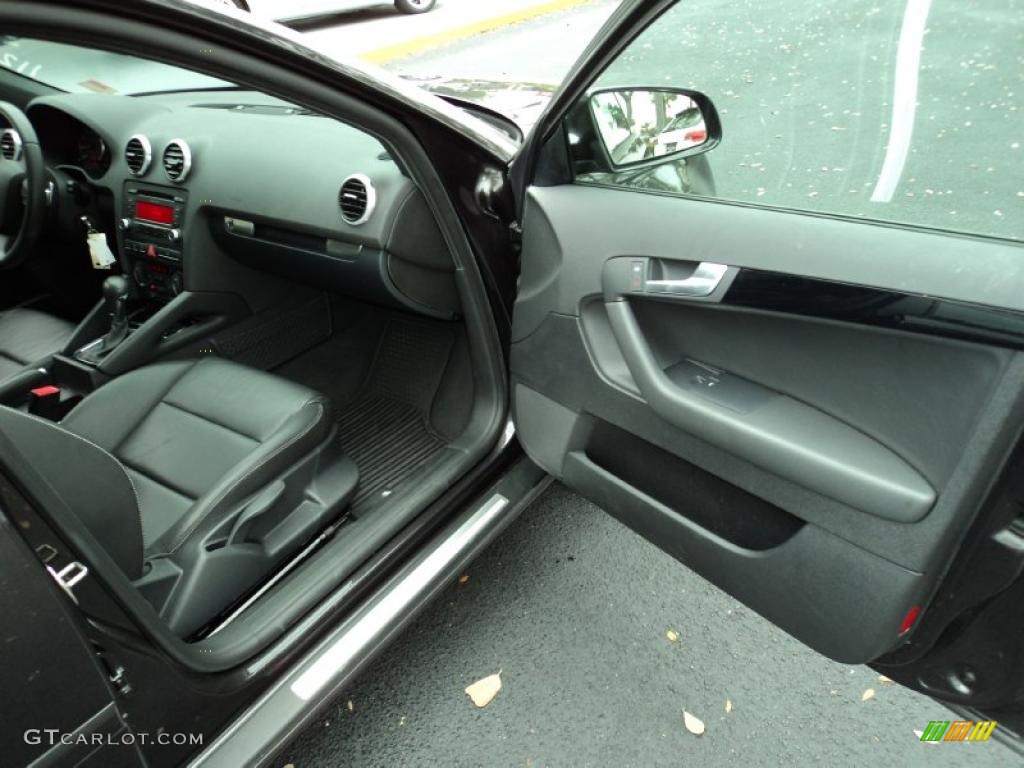 Black Interior 2008 Audi A3 2.0T Photo #45249040