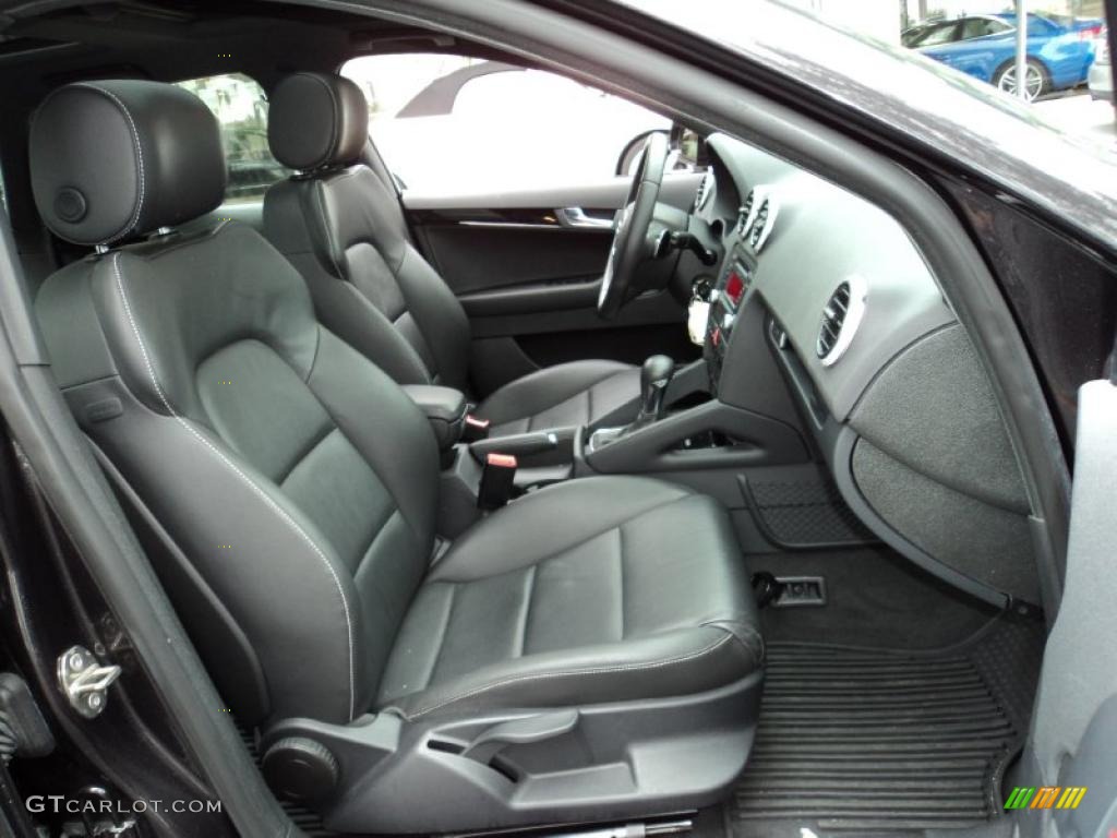Black Interior 2008 Audi A3 2.0T Photo #45249044