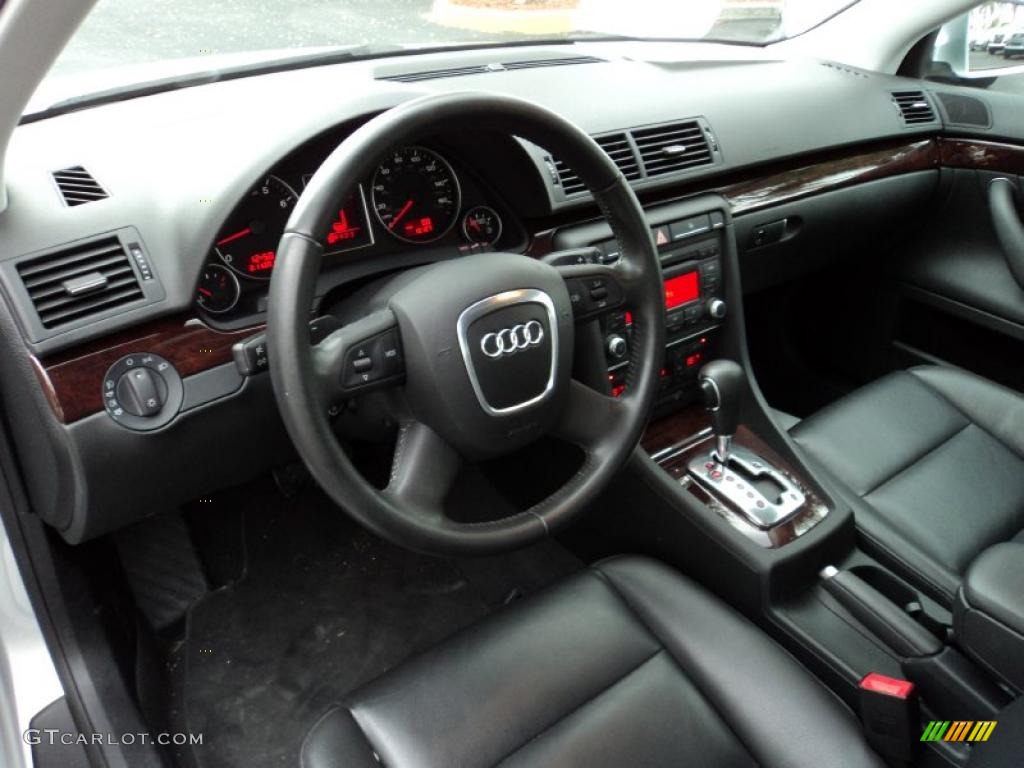 2008 A4 2.0T S-Line Sedan - Light Silver Metallic / Black photo #12