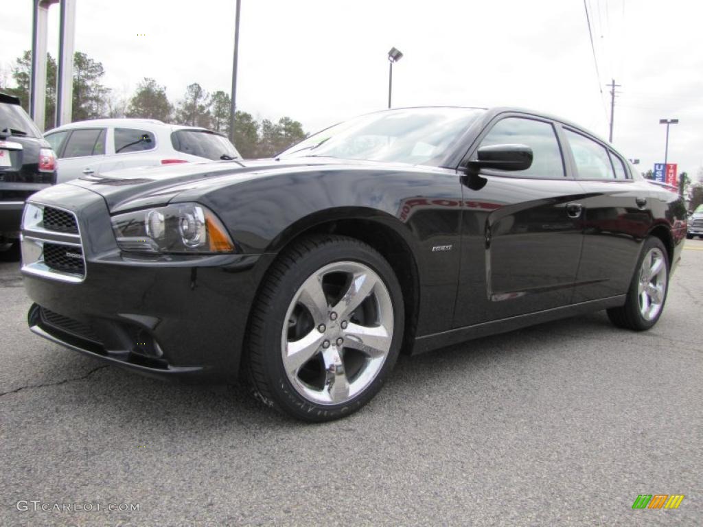 Brilliant Black Crystal Pearl 2011 Dodge Charger R/T Plus Exterior Photo #45250204