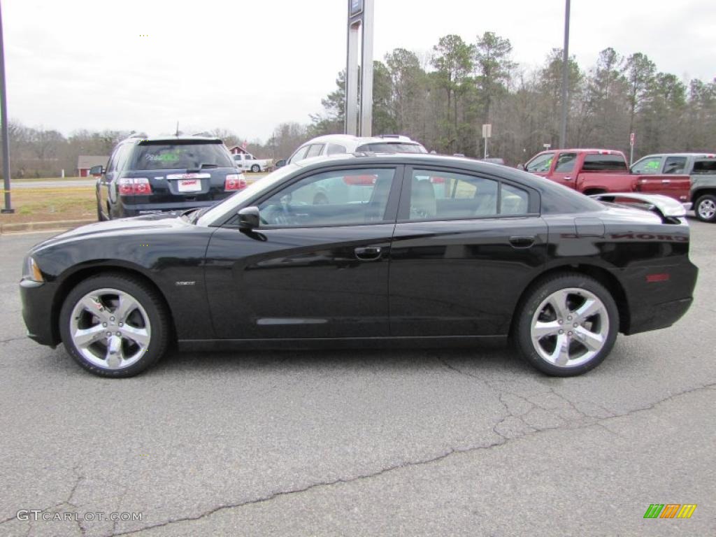 Brilliant Black Crystal Pearl 2011 Dodge Charger R/T Plus Exterior Photo #45250216