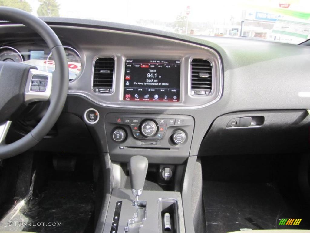 2011 Dodge Charger R/T Plus Black/Light Frost Beige Dashboard Photo #45250300