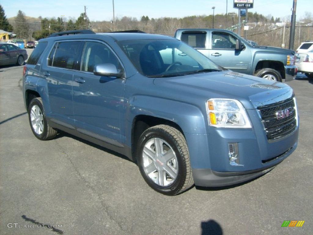 2011 Terrain SLE AWD - Steel Blue Metallic / Light Titanium photo #1