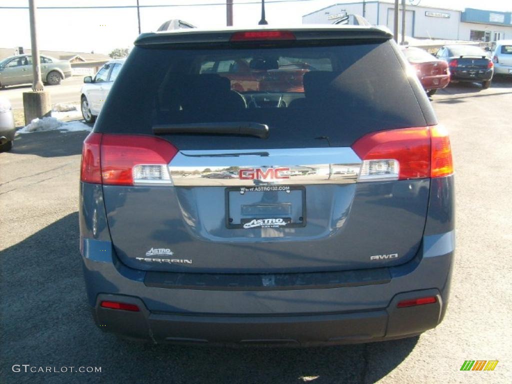 2011 Terrain SLE AWD - Steel Blue Metallic / Light Titanium photo #6