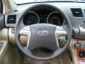 Sand Beige Steering Wheel Photo for 2009 Toyota Highlander #45251416