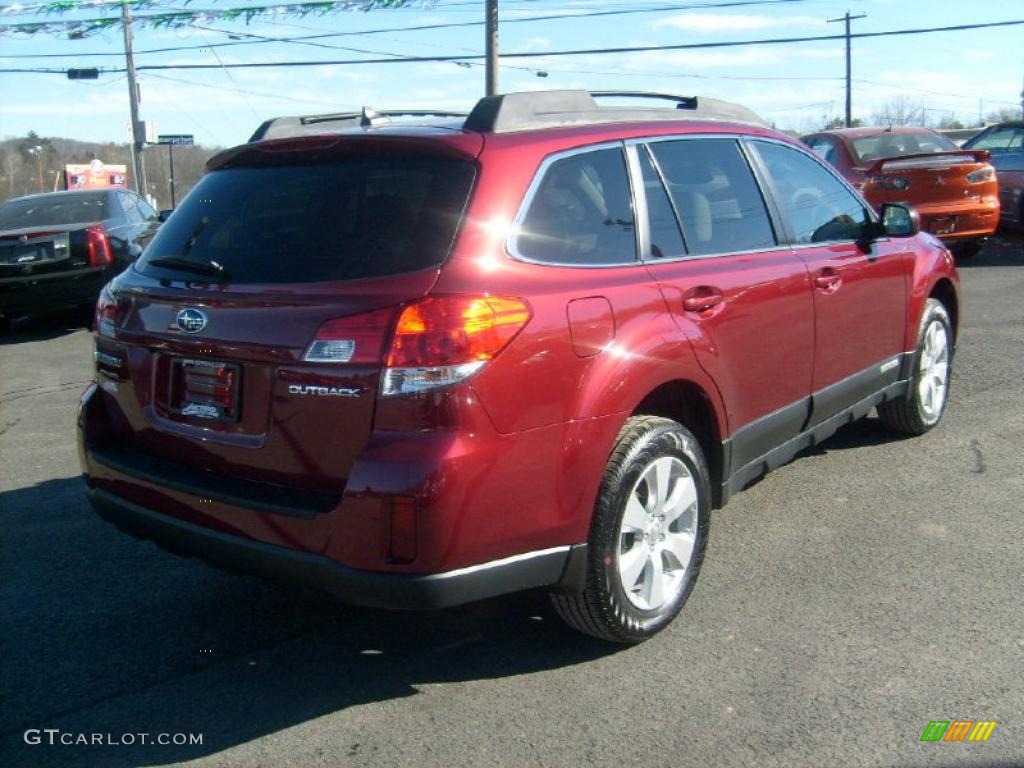 Ruby Red Pearl 2011 Subaru Outback 2.5i Limited Wagon Exterior Photo #45251916