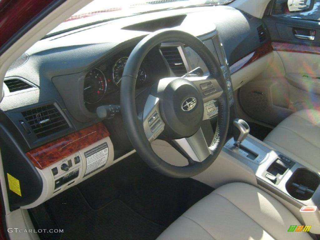 Warm Ivory Interior 2011 Subaru Outback 2.5i Limited Wagon Photo #45251956