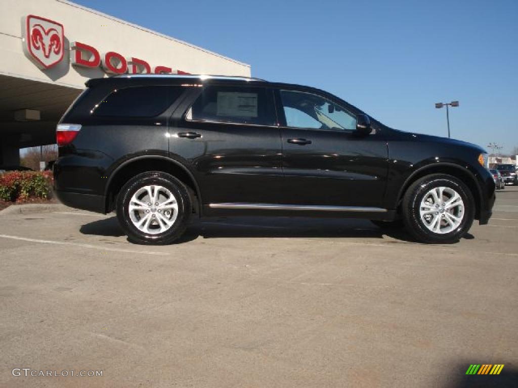 Brilliant Black Crystal Pearl 2011 Dodge Durango Crew 4x4 Exterior Photo #45253380