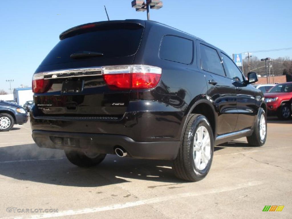 Brilliant Black Crystal Pearl 2011 Dodge Durango Crew 4x4 Exterior Photo #45253388