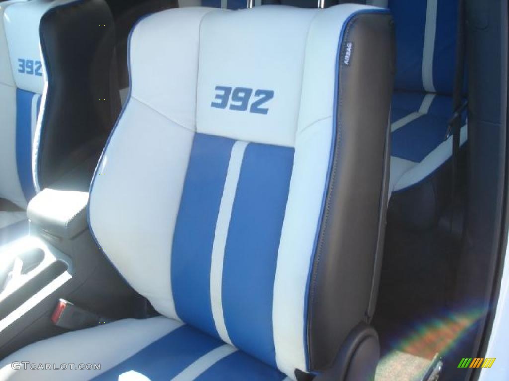 Pearl White/Blue Interior 2011 Dodge Challenger SRT8 392 Inaugural Edition Photo #45253675