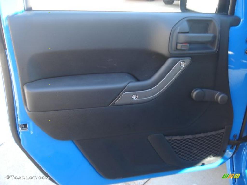 2011 Jeep Wrangler Sport 4x4 Black Door Panel Photo #45253960