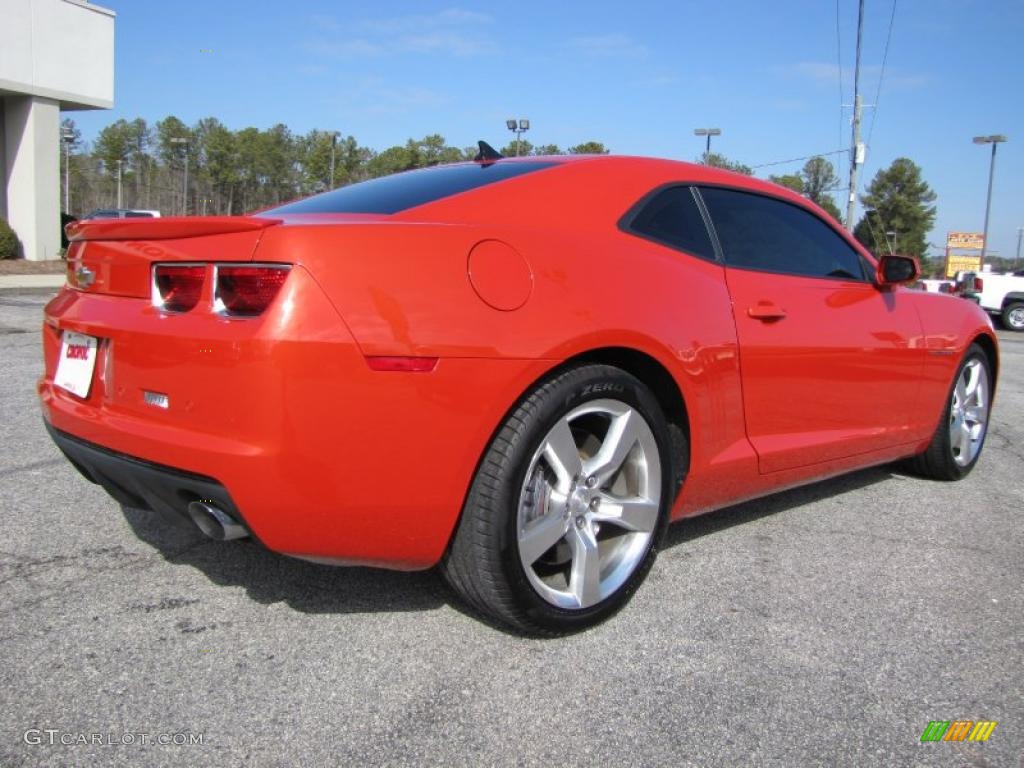 Inferno Orange Metallic 2010 Chevrolet Camaro SS/RS Coupe Exterior Photo #45254176
