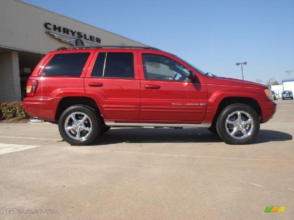 Inferno Red Tinted Pearlcoat 2002 Jeep Grand Cherokee Overland 4x4 Exterior Photo #45254204
