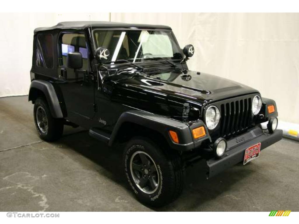 2004 Wrangler X 4x4 - Black / Khaki photo #1