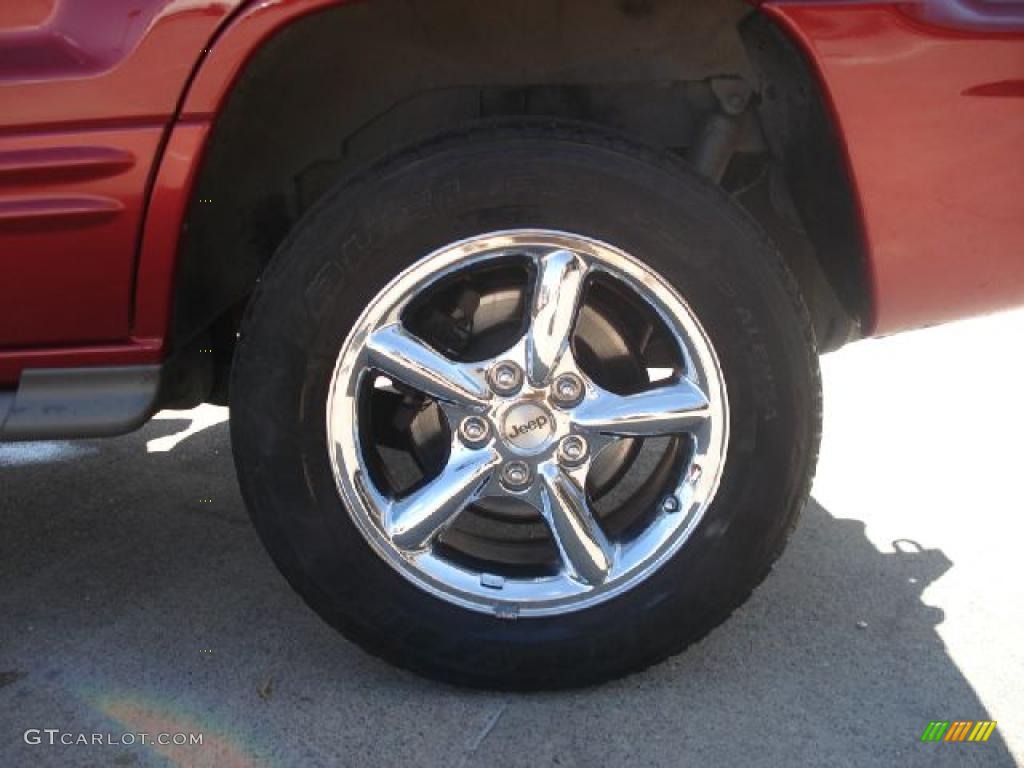 2002 Grand Cherokee Overland 4x4 - Inferno Red Tinted Pearlcoat / Dark Slate Gray photo #30