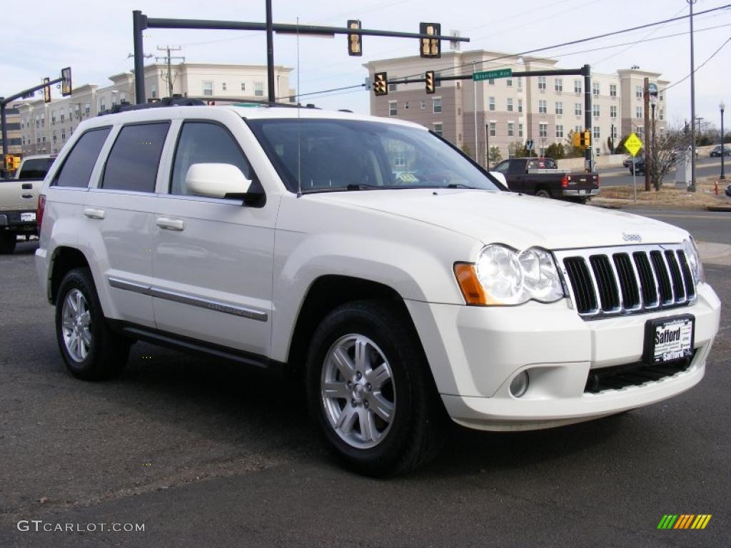 2008 Grand Cherokee Limited 4x4 - Stone White / Dark Khaki/Light Graystone photo #3