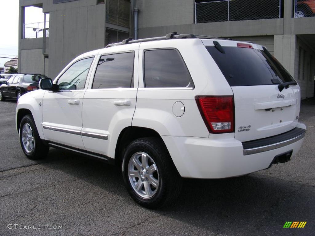 Stone White 2008 Jeep Grand Cherokee Limited 4x4 Exterior Photo #45259155