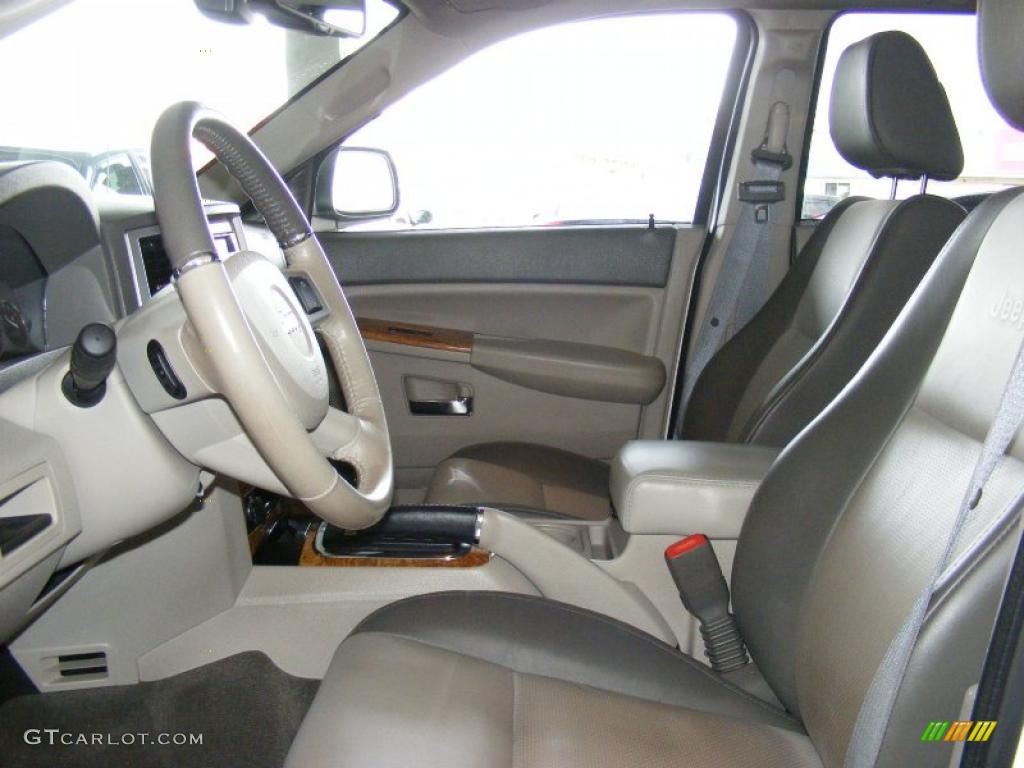 2008 Grand Cherokee Limited 4x4 - Stone White / Dark Khaki/Light Graystone photo #23