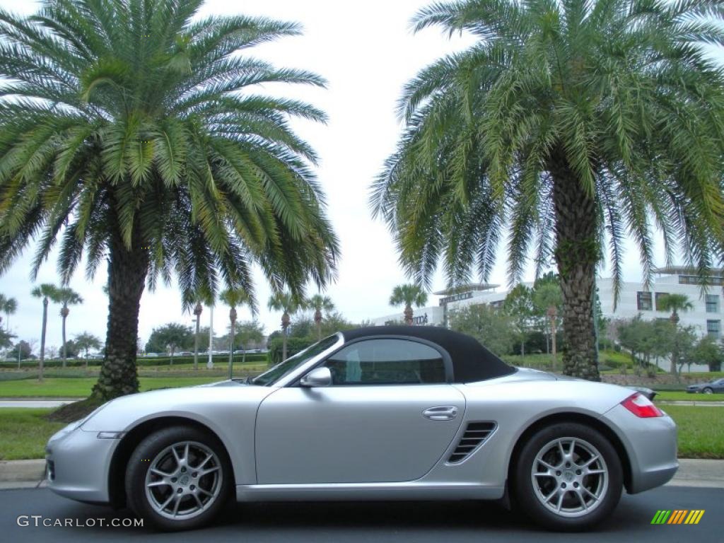 Arctic Silver Metallic 2007 Porsche Boxster Standard Boxster Model Exterior Photo #45259523