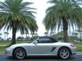 Arctic Silver Metallic 2007 Porsche Boxster Standard Boxster Model Exterior