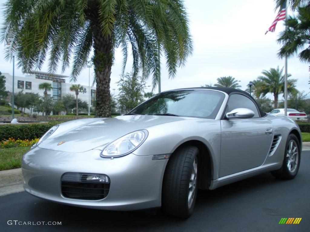 Arctic Silver Metallic 2007 Porsche Boxster Standard Boxster Model Exterior Photo #45259527