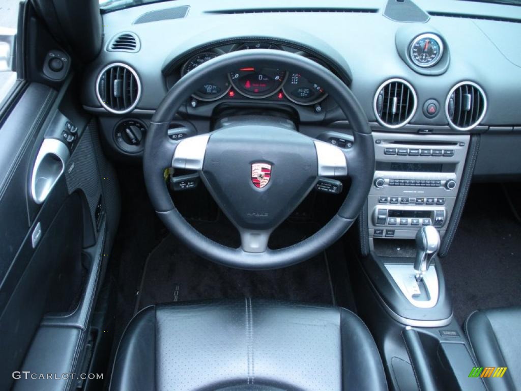 2007 Porsche Boxster Standard Boxster Model Black Dashboard Photo #45259796