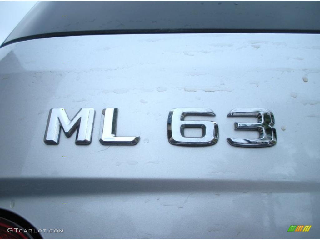 2008 ML 63 AMG 4Matic - Iridium Silver Metallic / Black photo #9