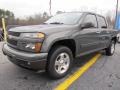 Steel Green Metallic 2011 Chevrolet Colorado LT Crew Cab Exterior