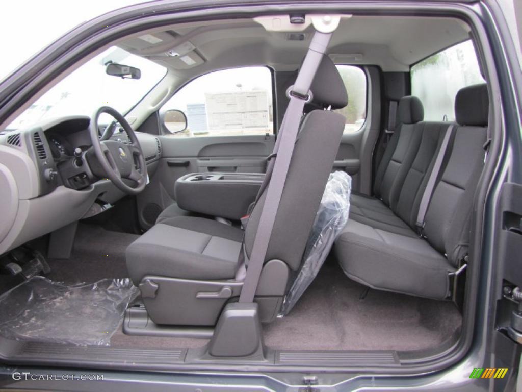 Dark Titanium Interior 2011 Chevrolet Silverado 1500 Extended Cab Photo #45261552