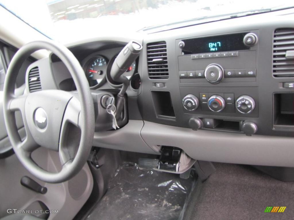 2011 Silverado 1500 Extended Cab - Steel Green Metallic / Dark Titanium photo #14