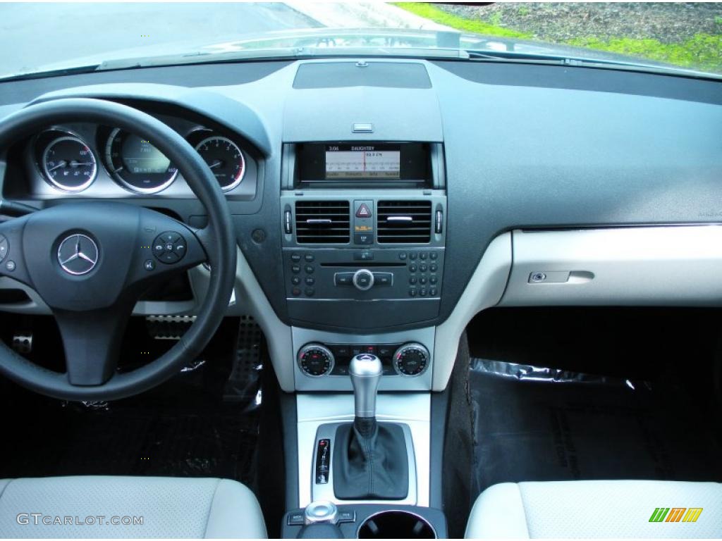 2010 Mercedes-Benz C 300 Sport Grey/Black Dashboard Photo #45261624