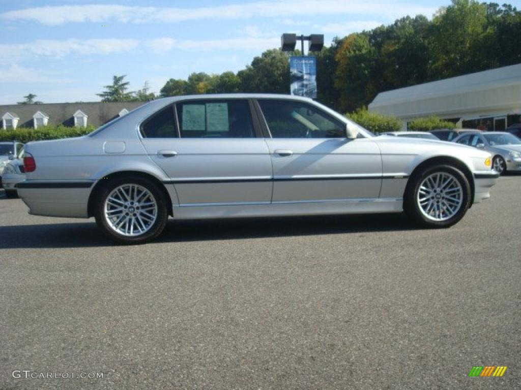 2001 7 Series 740iL Sedan - Titanium Silver Metallic / Grey photo #7